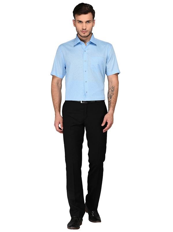 JadeBlue Black Slim Fit Formal Trouser