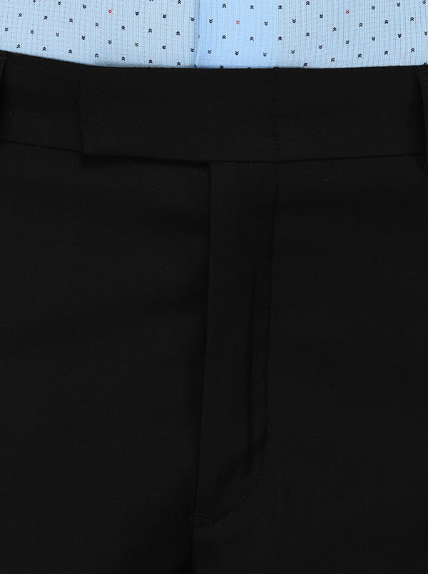 JadeBlue Black Slim Fit Formal Trouser