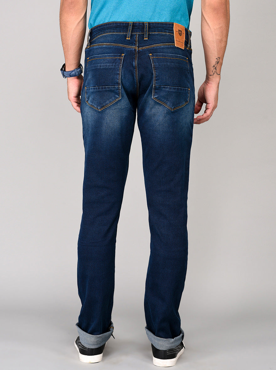 Blue Straight Fit Jeans | JB Sport