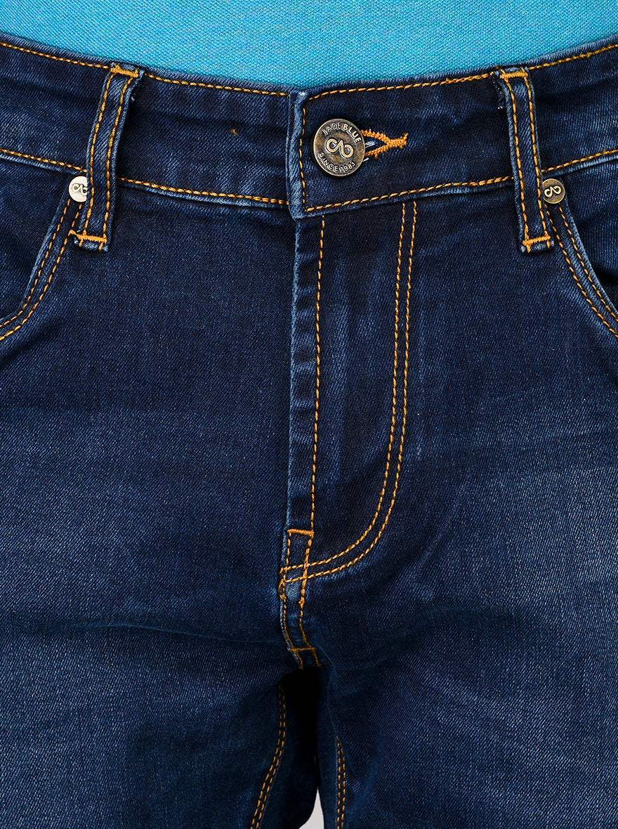 Blue Straight Fit Jeans | JB Sport