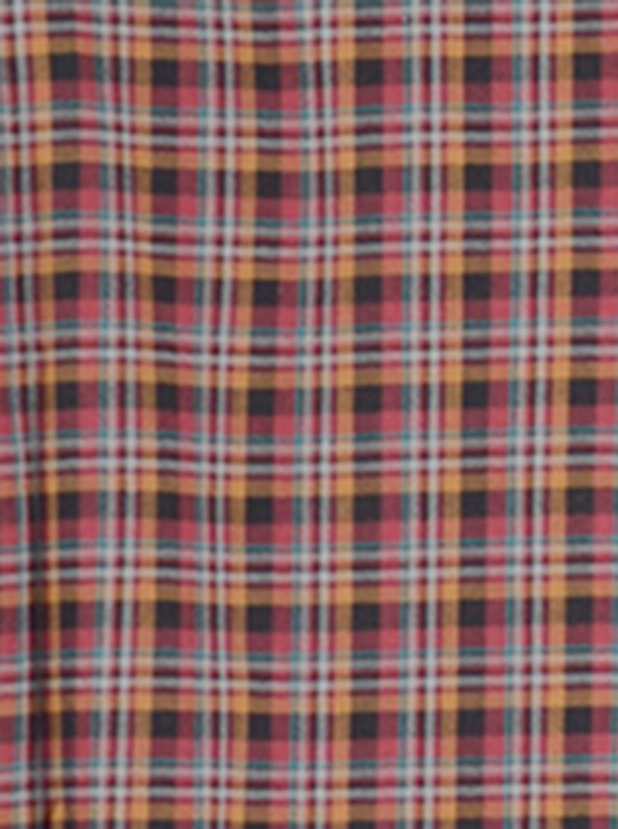 Maroon Checked Slim Fit Casual Shirt | JB Sport