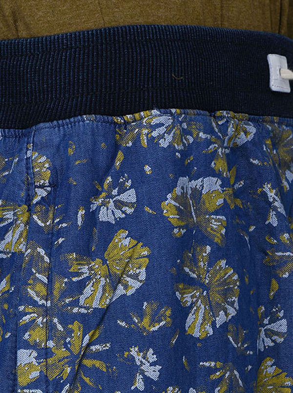 JadeBlue Navy Blue Printed Shorts