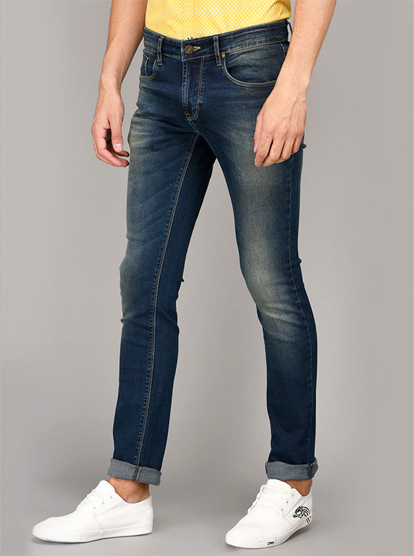 Blue Straight Fit Jeans | JB Sport