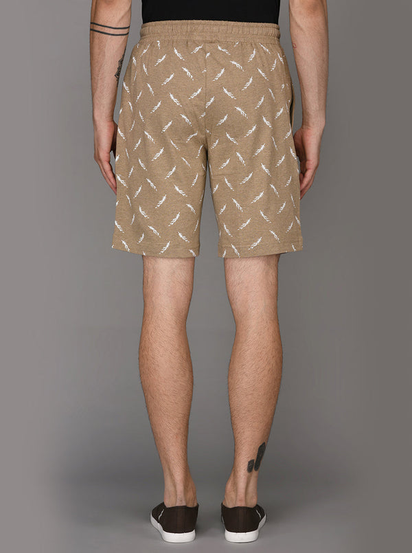 JadeBlue Beige Printed Shorts