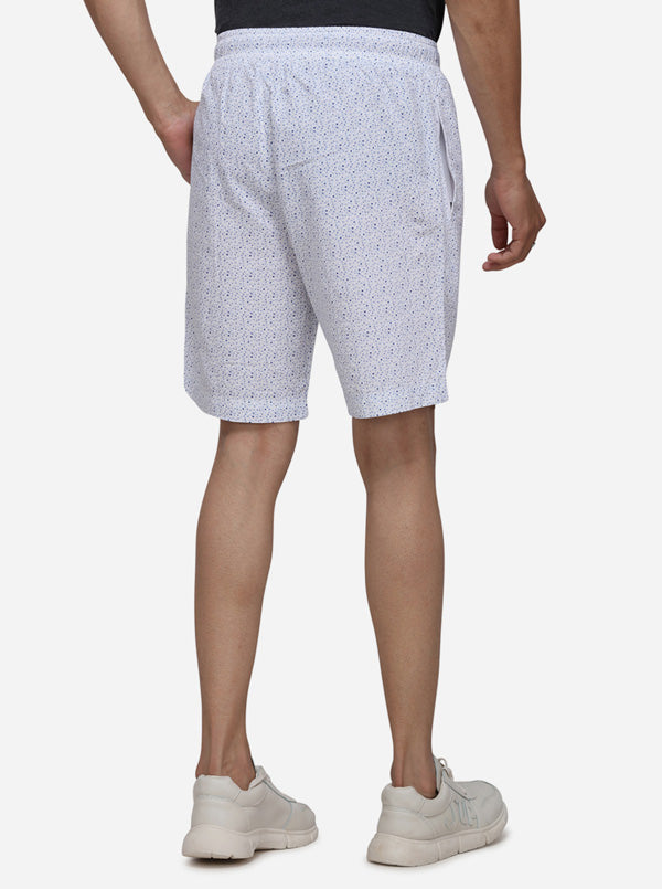 White Printed Regular Fit Boxer Shorts | JadeBlue