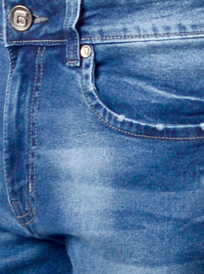 Blue Washed Narrow Fit Jeans | Greenfibre
