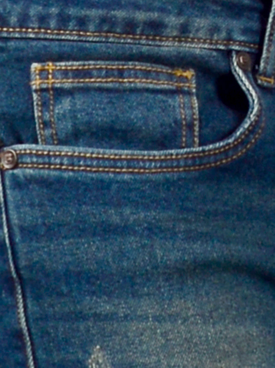 Moss Blue Washed Narrow Fit Jeans | Greenfibre