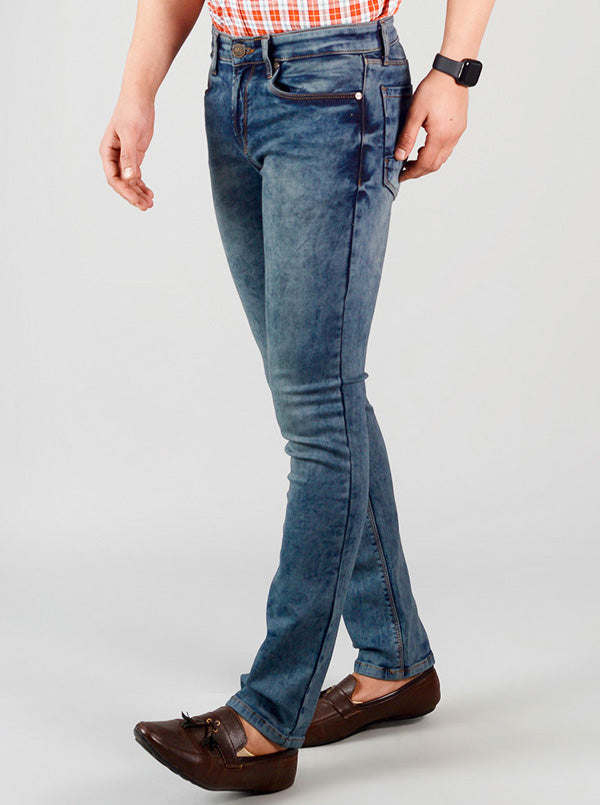 Monument Blue Washed Straight Fit Jeans | JB Sport