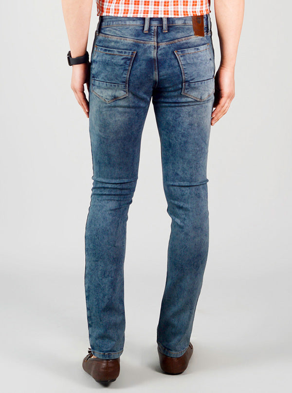 Monument Blue Washed Straight Fit Jeans | JB Sport