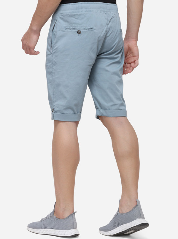 Slate Solid Regular Fit Capri | JadeBlue