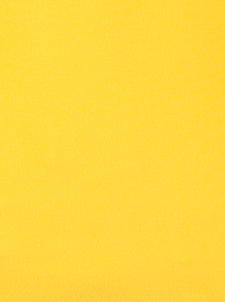 Daffodil Yellow Solid Slim Fit Polo T-shirt | Greenfibre