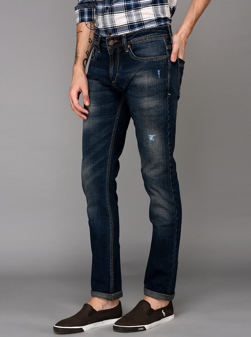 Blue Slim Fit Jeans | JB Sport