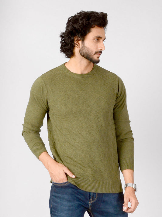 Miltary Green Solid Slim Fit T-shirt | JB Sport