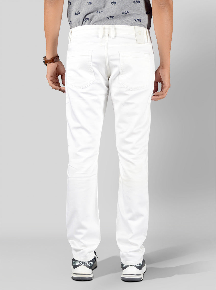 White Slim Fit Jeans | JB Sport