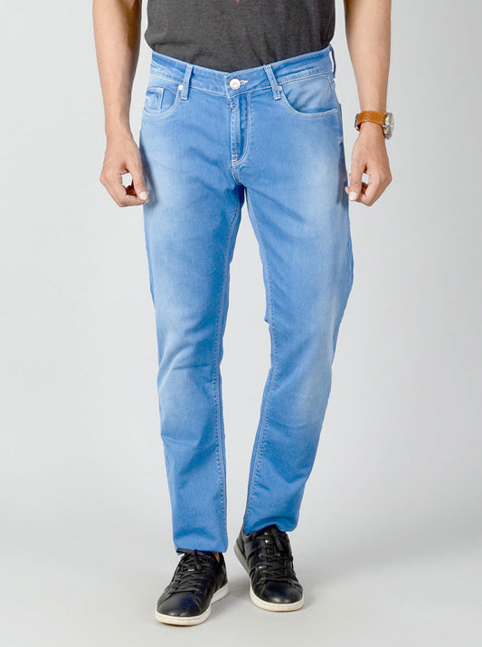 Majolica Blue Washed Slim Fit Jeans | JB Sport