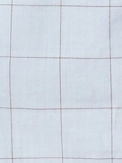 Cashmere Blue Checked Slim Fit Casual Shirt | JB Sport