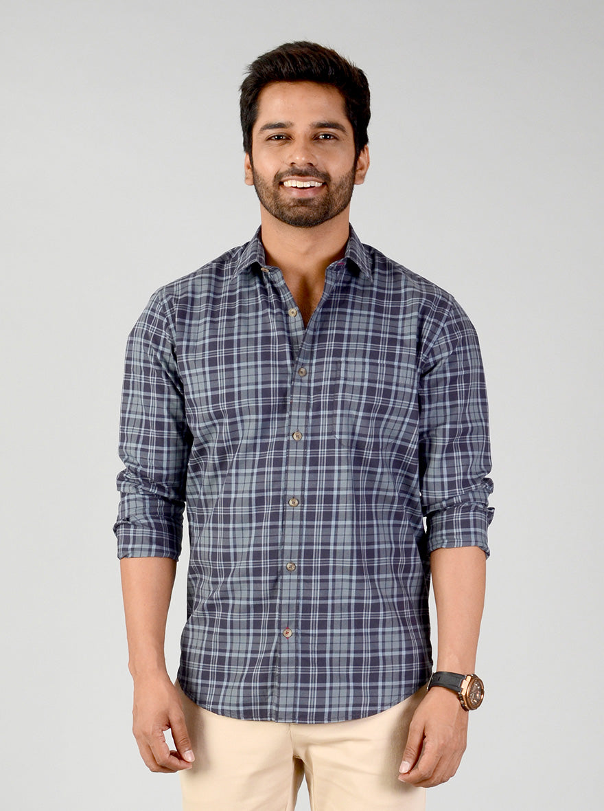 Arona Checked Classic Fit Casual Shirt | Greenfibre