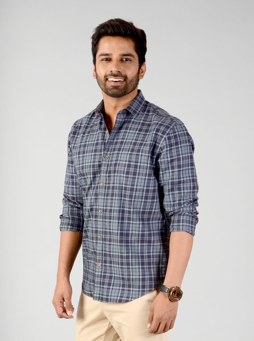 Arona Checked Classic Fit Casual Shirt | Greenfibre