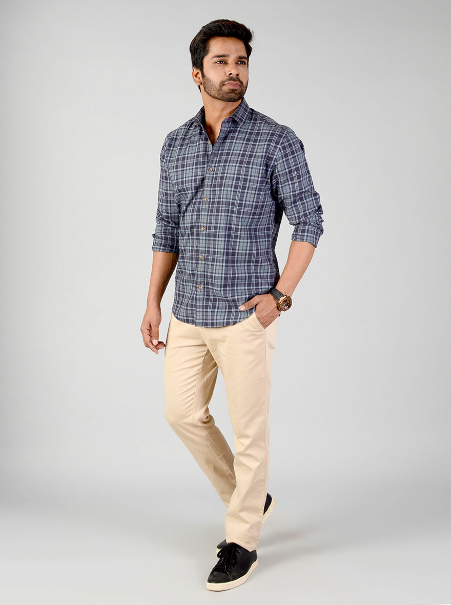 Arona Checked Classic Fit Casual Shirt | Greenfibre