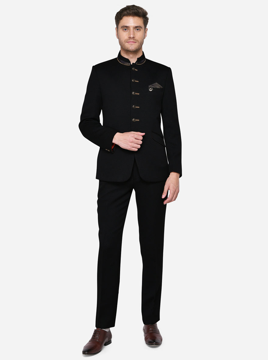 Black Jodhpuri Suit | Azania