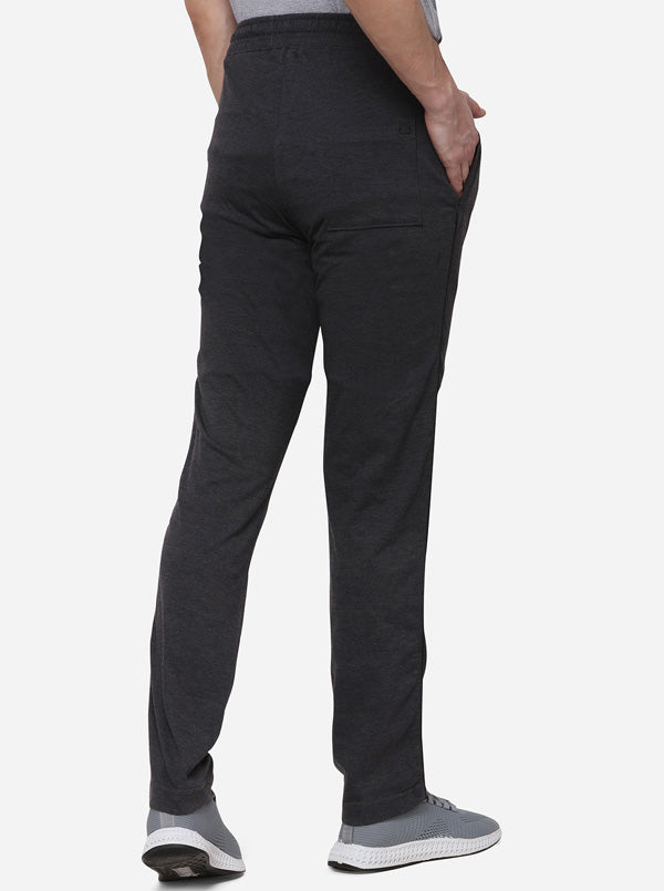 Antra Melange Solid Regular Fit Track Pants | JadeBlue