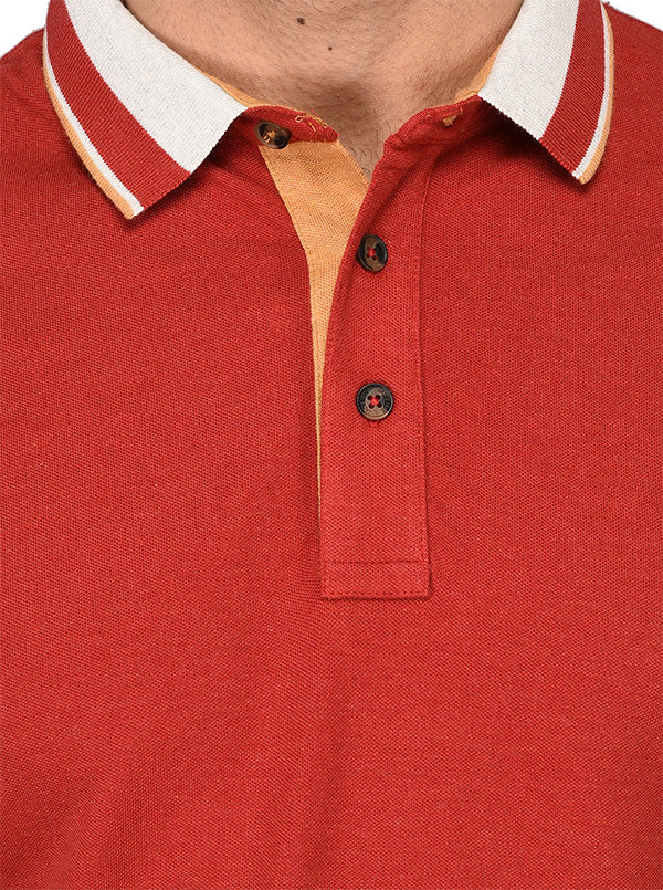 Red Slim Fit Polo T-shirt | JB Sport