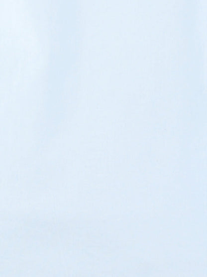 Winter Sky Blue Solid Slim Fit Casual Shirt | Greenfibre