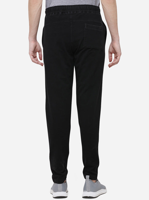 Antra Melange Solid Regular Fit Track Pants | JadeBlue