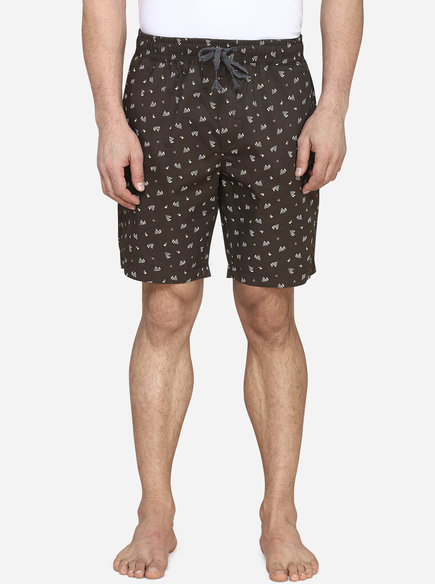 Dark Olive Solid Regular Fit Boxer Shorts  | JadeBlue