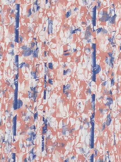 Red Printed Slim Fit Casual Shirt | JB Sport