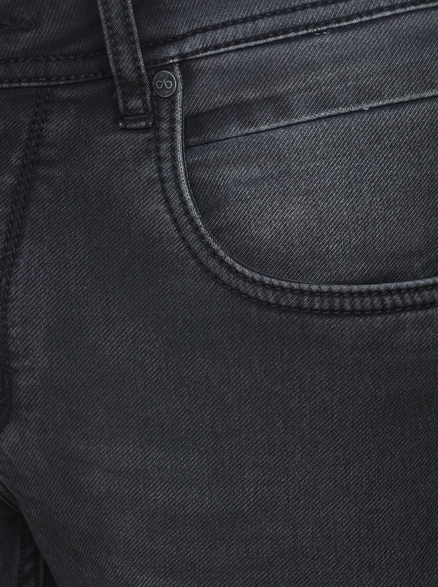 Phantom Black Washed Slim Fit Jeans | JadeBlue Sport