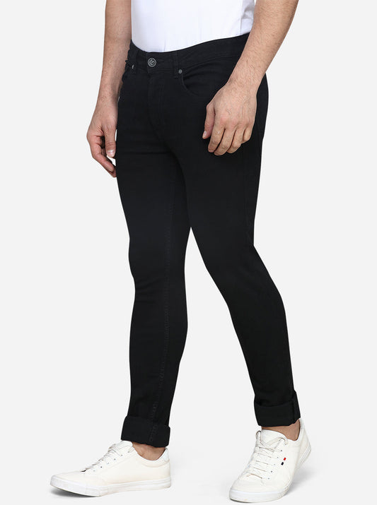 Black Solid Narrow Fit Jeans | Greenfibre