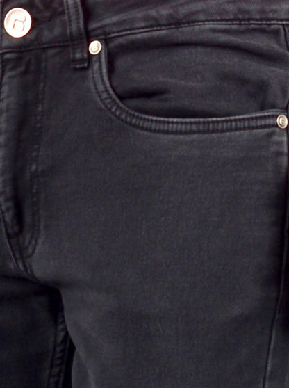 Black Solid Narrow Fit Jeans | Greenfibre