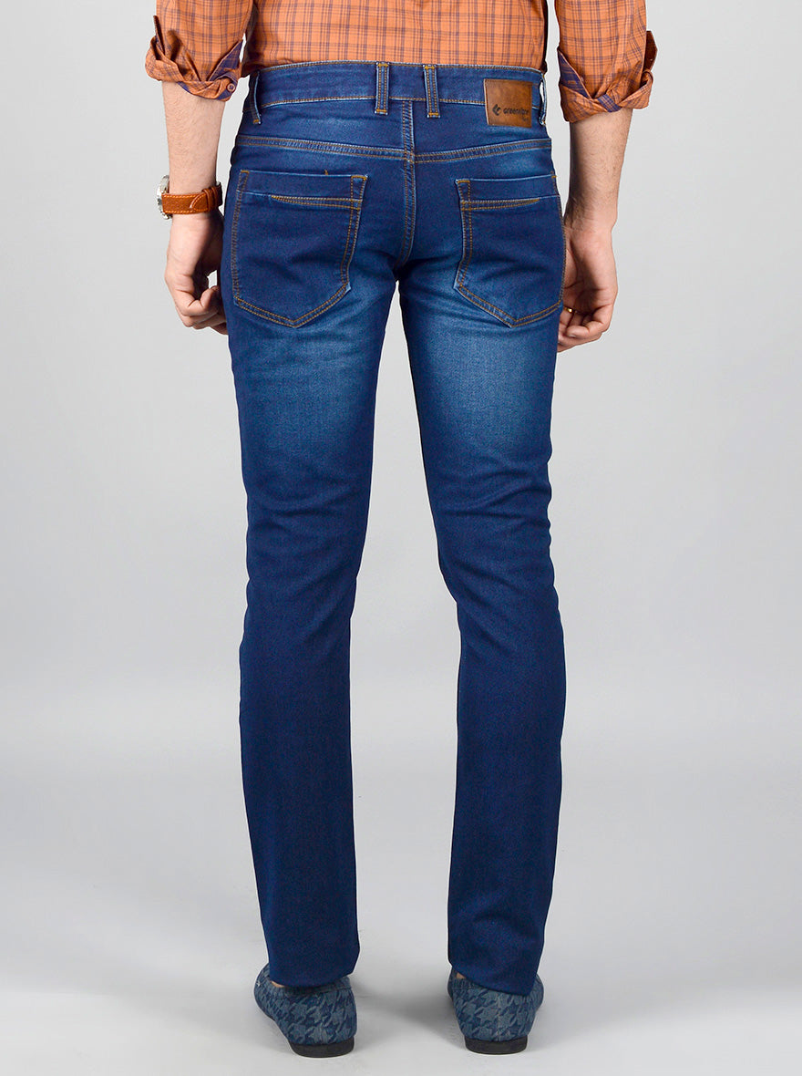 Horizon Blue Washed Narrow Fit Jeans | Greenfibre