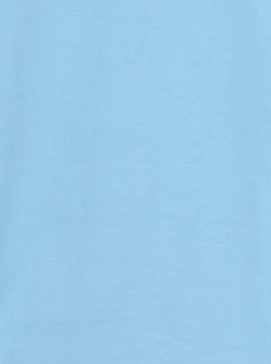 Sky Blue Printed Slim Fit T-Shirt | Greenfibre