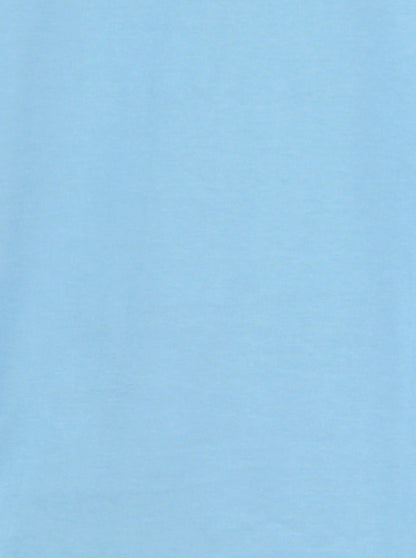 Sky Blue Printed Slim Fit T-Shirt | Greenfibre