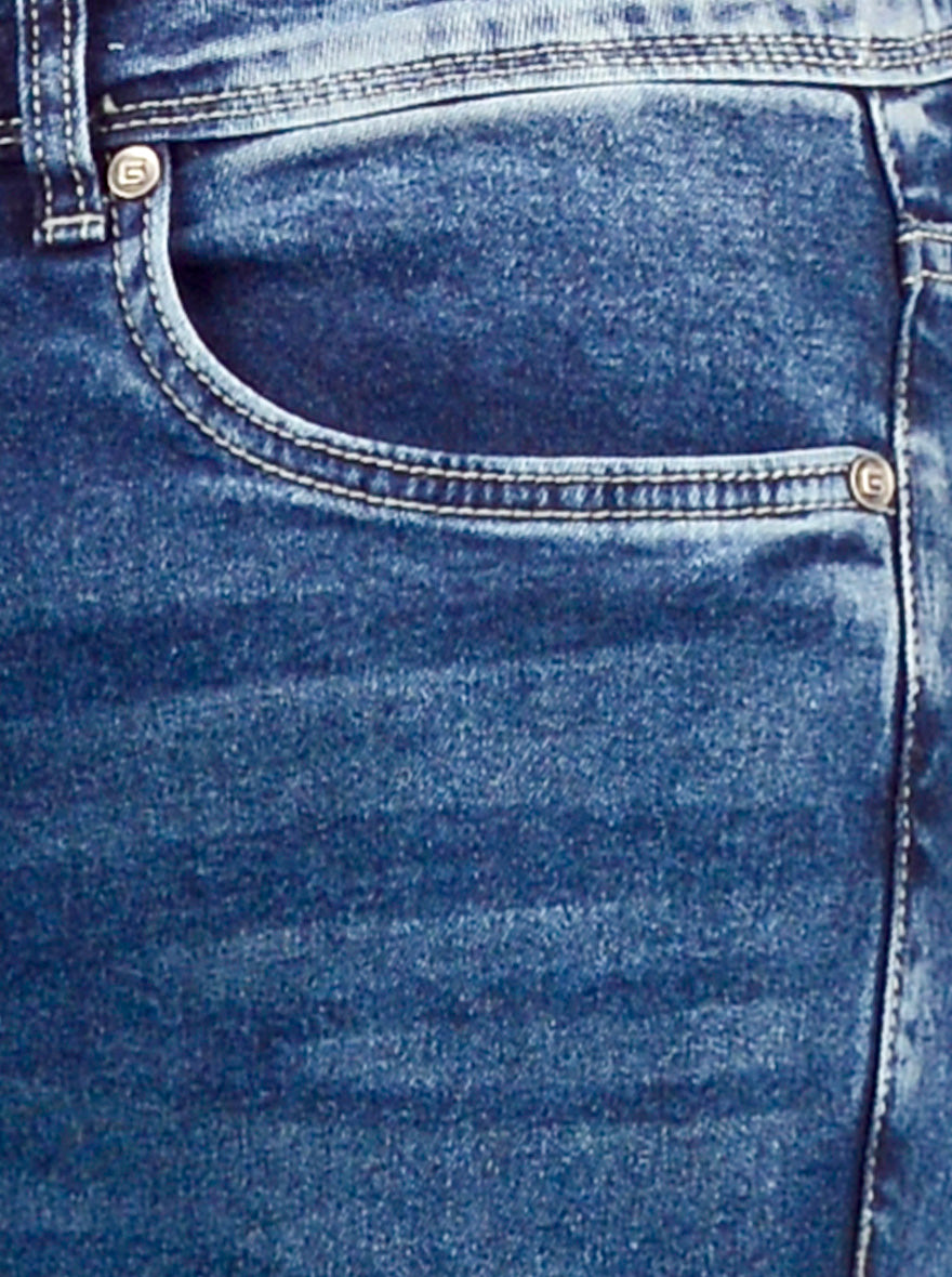 Ocean Blue Washed Narrow Fit Jeans | Greenfibre