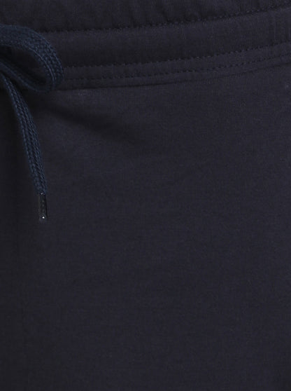Navy Blue Solid Regular Fit Track Pants | Greenfibre