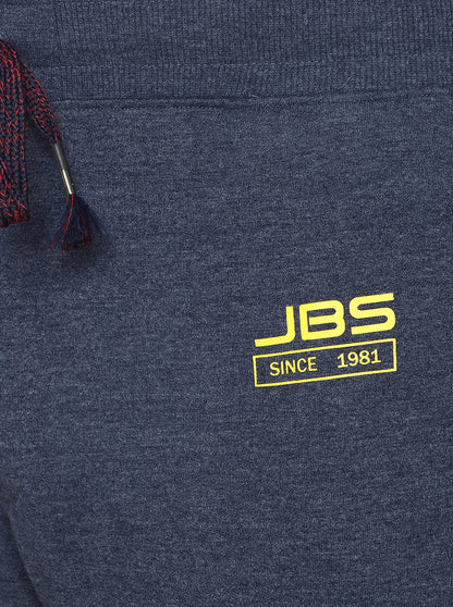 Navy Blue Solid Regular Fit Track Pants | JadeBlue