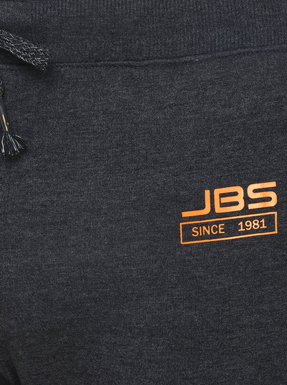 Anthra Melange Solid Regular Fit Track Pants  | JadeBlue