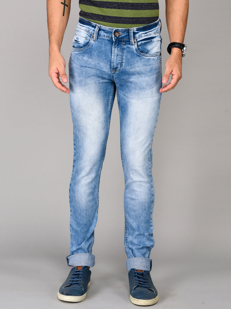 Greenfibre Pale Blue Slim Fit Jeans