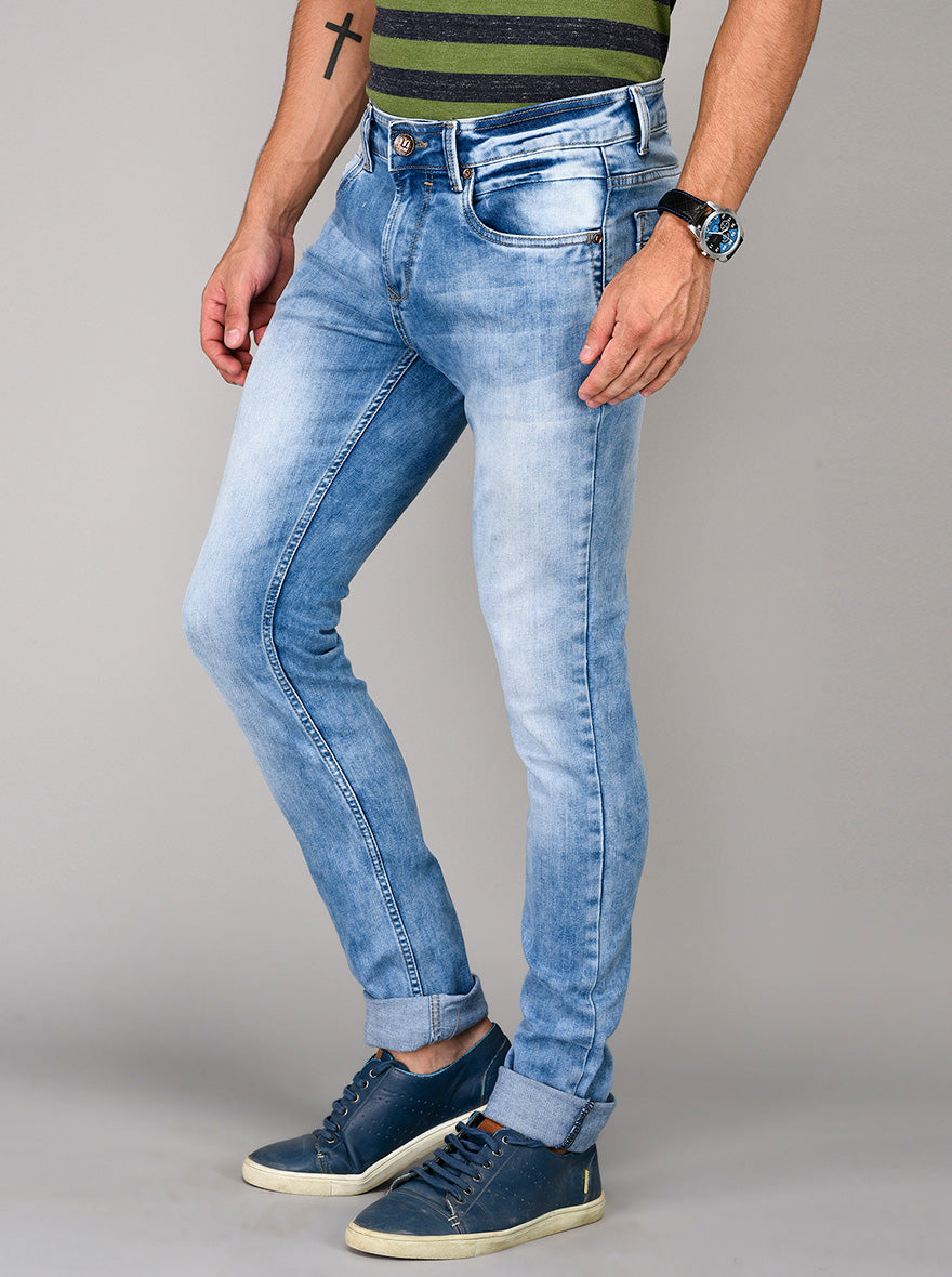 Greenfibre Pale Blue Slim Fit Jeans