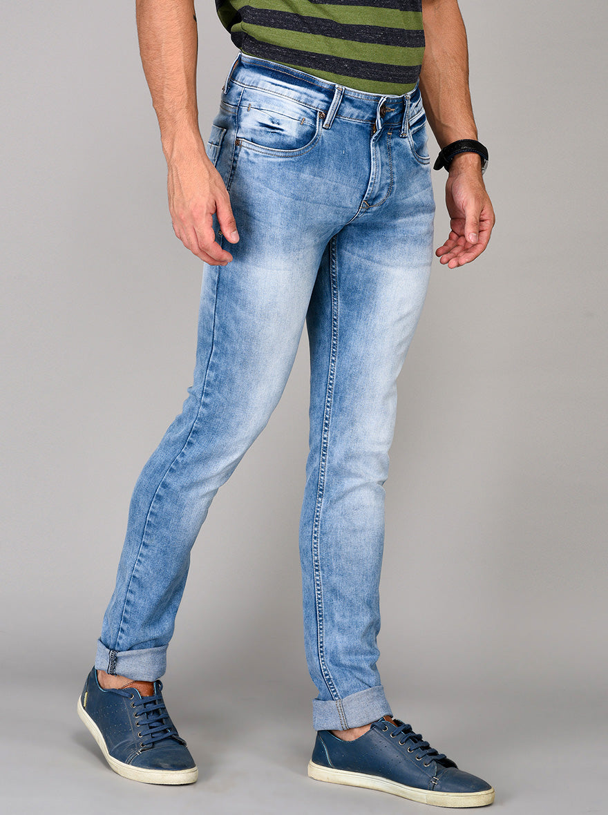 Greenfibre Pale Blue Slim Fit Jeans