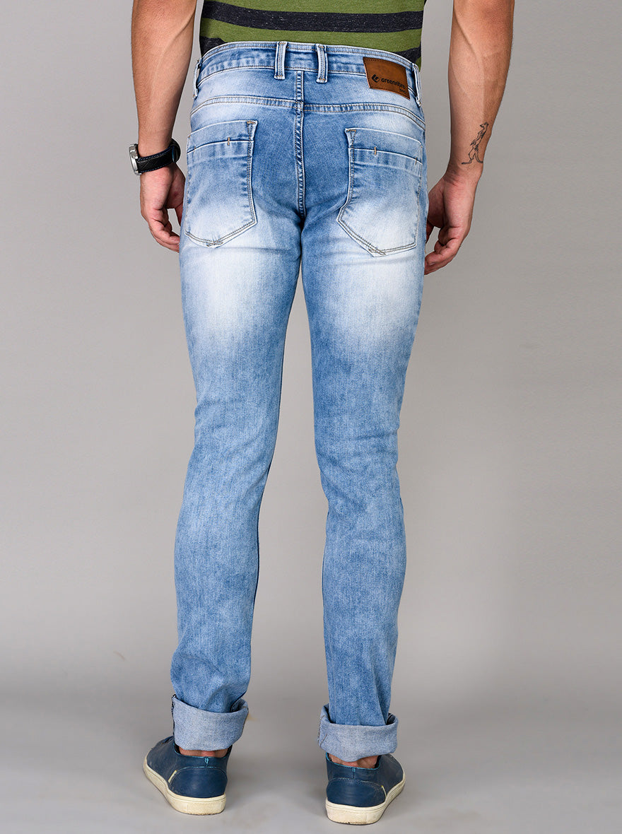 Greenfibre Pale Blue Slim Fit Jeans