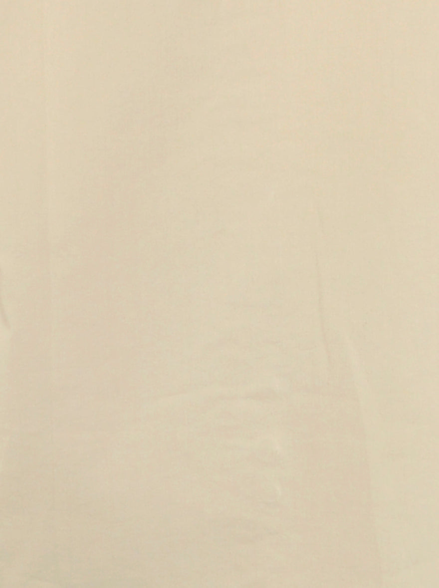 Cream Solid Classic Fit Casual Shirt | Greenfibre