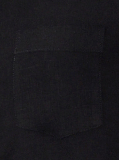 Jet Black Solid Slim Fit Casual Shirt | JB Sport