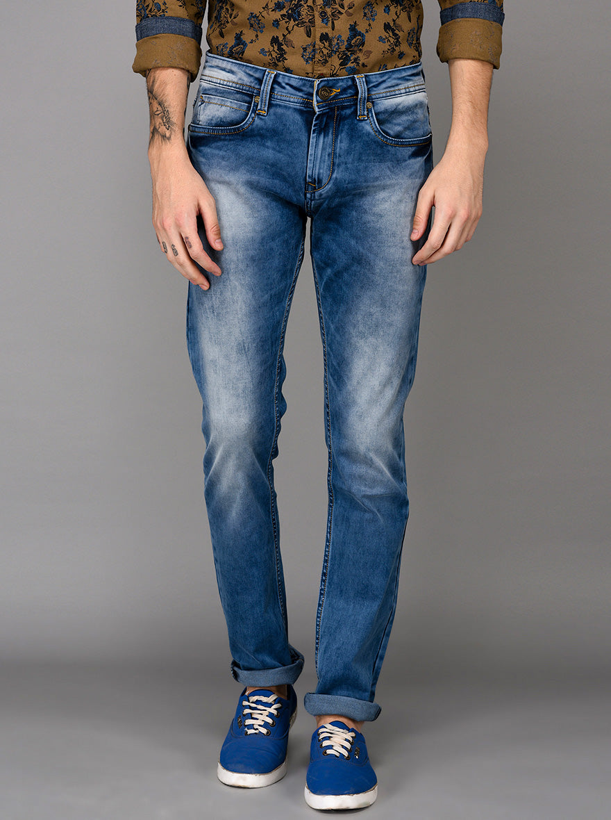 Blue Slim Fit Jeans | JB Sport