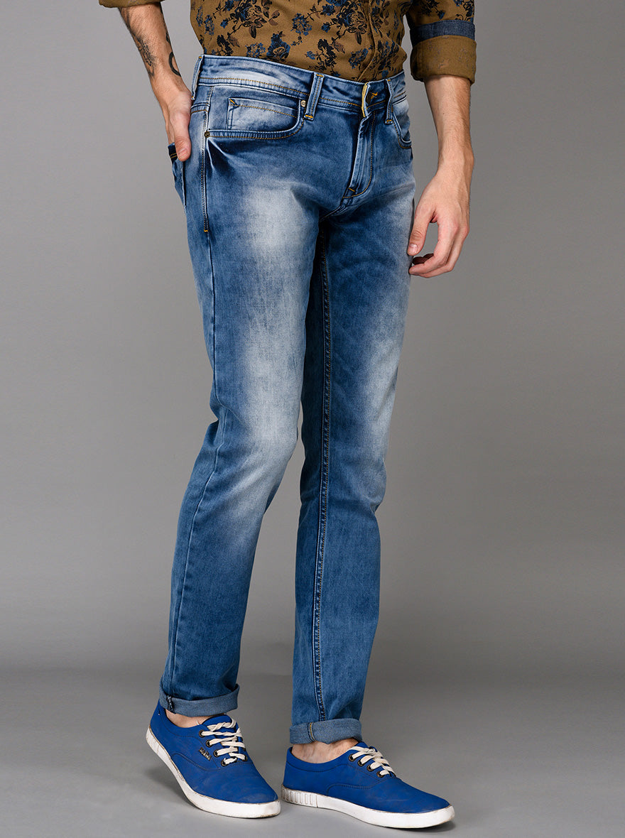 Blue Slim Fit Jeans | JB Sport