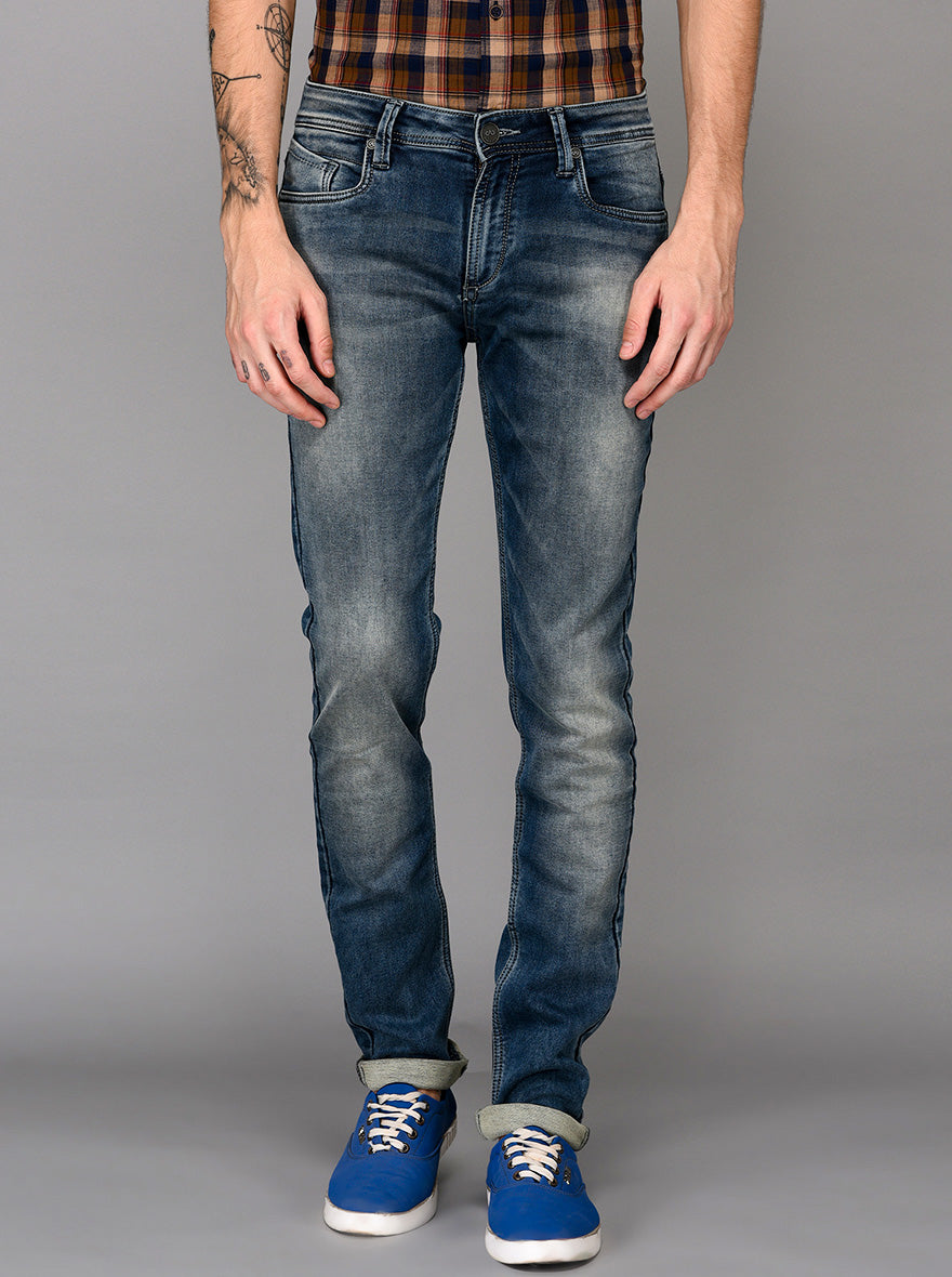 Indigo Blue Slim Fit Jeans | JB Sport