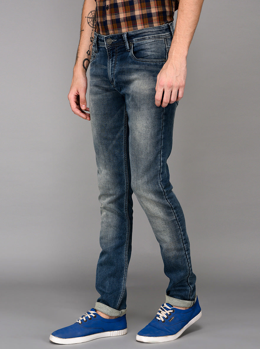 Indigo Blue Slim Fit Jeans | JB Sport